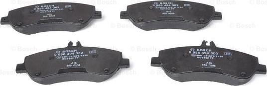 BOSCH 0 986 494 302 - Set placute frana,frana disc aaoparts.ro