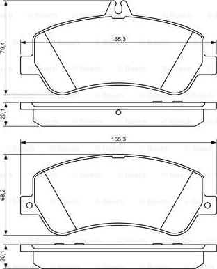 BOSCH 0 986 494 302 - Set placute frana,frana disc aaoparts.ro