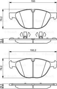 BOSCH 0 986 494 307 - Set placute frana,frana disc aaoparts.ro