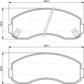 BOSCH 0 986 494 314 - Set placute frana,frana disc aaoparts.ro