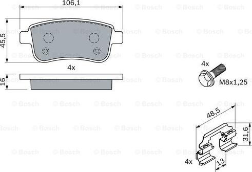 BOSCH 0 986 494 384 - Set placute frana,frana disc aaoparts.ro