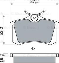 BOSCH 0 986 494 387 - Set placute frana,frana disc aaoparts.ro