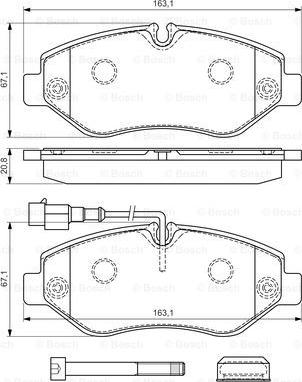 BOSCH 0 986 494 334 - Set placute frana,frana disc aaoparts.ro