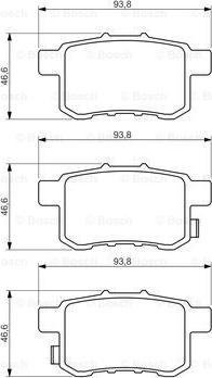 BOSCH 0 986 494 338 - Set placute frana,frana disc aaoparts.ro