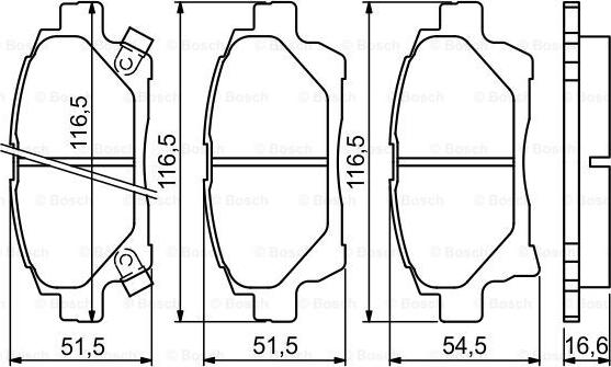 BOSCH 0 986 494 333 - Set placute frana,frana disc aaoparts.ro