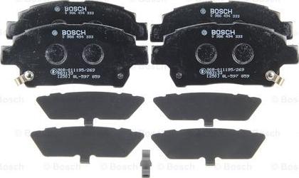 BOSCH 0 986 494 333 - Set placute frana,frana disc aaoparts.ro