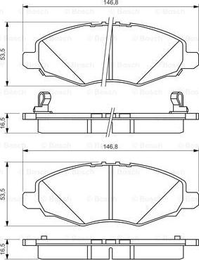 BOSCH 0 986 494 326 - Set placute frana,frana disc aaoparts.ro