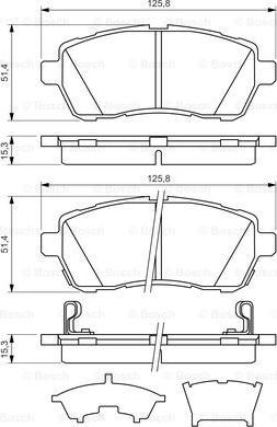 BOSCH 0 986 494 321 - Set placute frana,frana disc aaoparts.ro