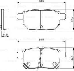 BOSCH 0 986 494 328 - Set placute frana,frana disc aaoparts.ro