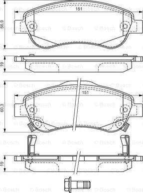 BOSCH 0 986 494 379 - Set placute frana,frana disc aaoparts.ro