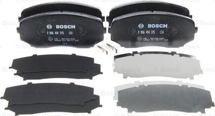 BOSCH 0 986 494 375 - Set placute frana,frana disc aaoparts.ro