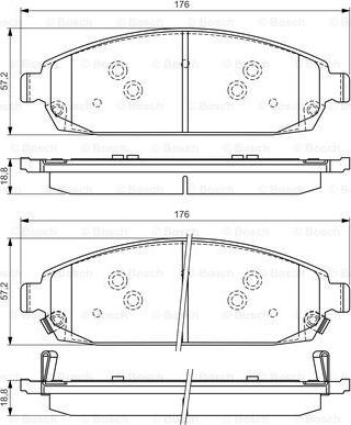 BOSCH 0 986 494 370 - Set placute frana,frana disc aaoparts.ro