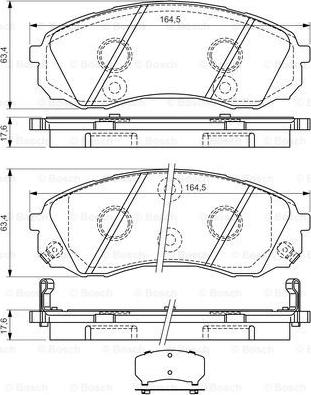 BOSCH 0 986 494 377 - Set placute frana,frana disc aaoparts.ro