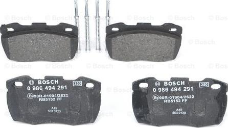 BOSCH 0 986 494 291 - Set placute frana,frana disc aaoparts.ro