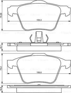 BOSCH 0 986 494 245 - Set placute frana,frana disc aaoparts.ro