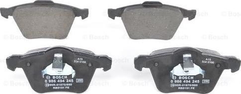 BOSCH 0 986 494 245 - Set placute frana,frana disc aaoparts.ro