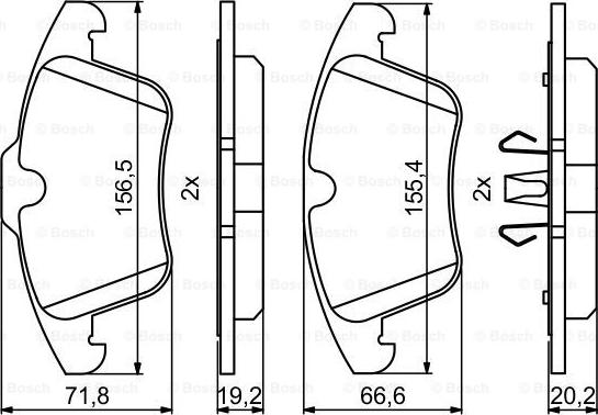 BOSCH 0 986 494 246 - Set placute frana,frana disc aaoparts.ro