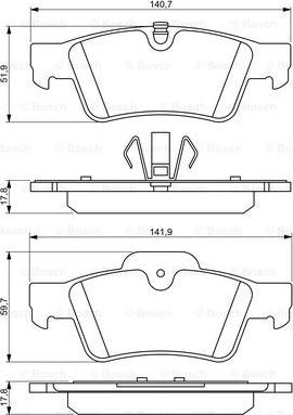 BOSCH 0 986 494 256 - Set placute frana,frana disc aaoparts.ro