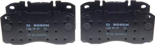 BOSCH 0 986 494 257 - Set placute frana,frana disc aaoparts.ro