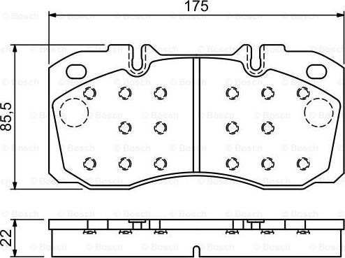 BOSCH 0 986 494 257 - Set placute frana,frana disc aaoparts.ro