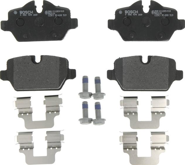 BOSCH 0 986 494 269 - Set placute frana,frana disc aaoparts.ro