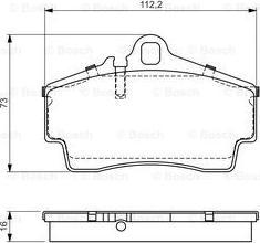 BOSCH 0 986 494 265 - Set placute frana,frana disc aaoparts.ro