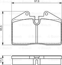 BOSCH 0 986 494 267 - Set placute frana,frana disc aaoparts.ro