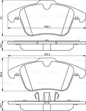 BOSCH 0 986 494 209 - Set placute frana,frana disc aaoparts.ro