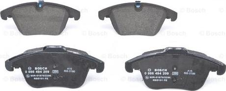 BOSCH 0 986 494 209 - Set placute frana,frana disc aaoparts.ro