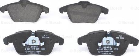 BOSCH 0 986 494 209 - Set placute frana,frana disc aaoparts.ro