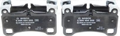 BOSCH 0 986 494 205 - Set placute frana,frana disc aaoparts.ro