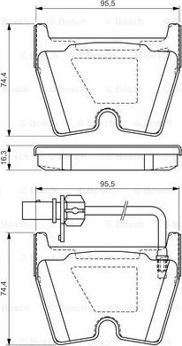 BOSCH 0 986 494 216 - Set placute frana,frana disc aaoparts.ro