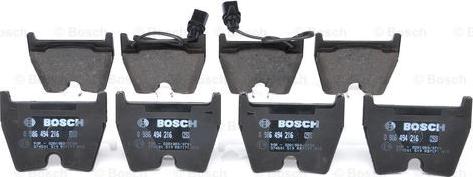 BOSCH 0 986 494 216 - Set placute frana,frana disc aaoparts.ro