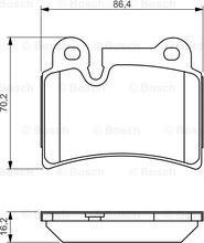 BOSCH 0 986 494 210 - Set placute frana,frana disc aaoparts.ro