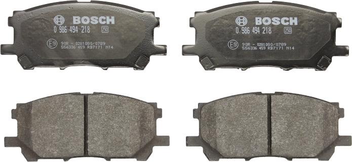 BOSCH 0 986 494 218 - Set placute frana,frana disc aaoparts.ro