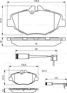 BOSCH 0 986 494 285 - Set placute frana,frana disc aaoparts.ro