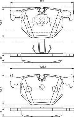 BOSCH 0 986 494 286 - Set placute frana,frana disc aaoparts.ro