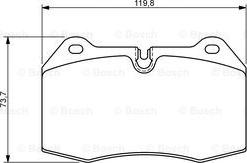 BOSCH 0 986 494 282 - Set placute frana,frana disc aaoparts.ro