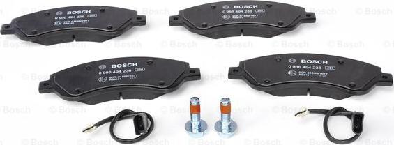 BOSCH 0 986 494 236 - Set placute frana,frana disc aaoparts.ro