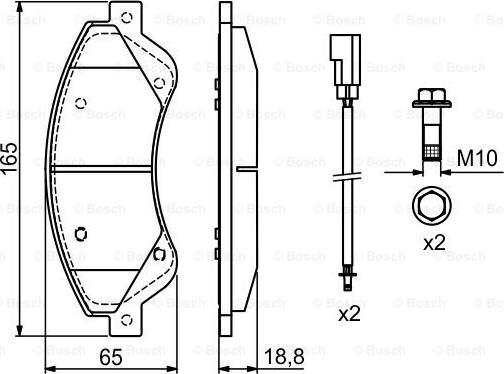 BOSCH 0 986 494 236 - Set placute frana,frana disc aaoparts.ro