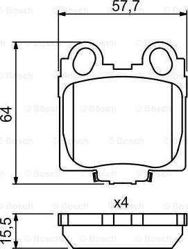 BOSCH 0 986 494 231 - Set placute frana,frana disc aaoparts.ro