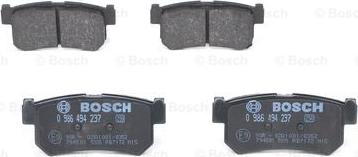 BOSCH 0 986 494 237 - Set placute frana,frana disc aaoparts.ro