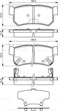 BOSCH 0 986 494 237 - Set placute frana,frana disc aaoparts.ro