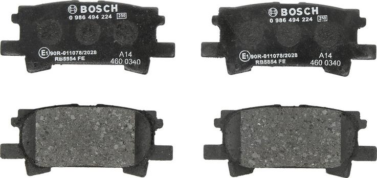 BOSCH 0 986 494 224 - Set placute frana,frana disc aaoparts.ro