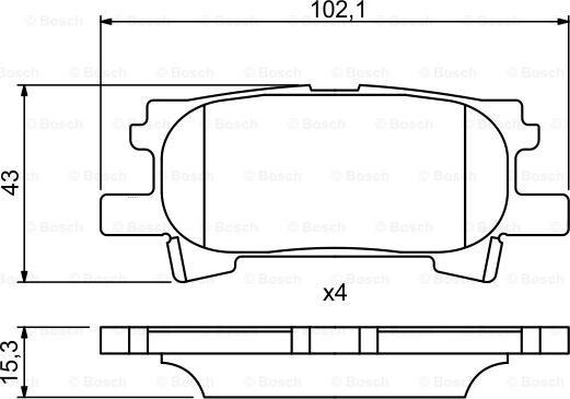 BOSCH 0 986 494 224 - Set placute frana,frana disc aaoparts.ro