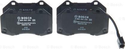 BOSCH 0 986 494 228 - Set placute frana,frana disc aaoparts.ro