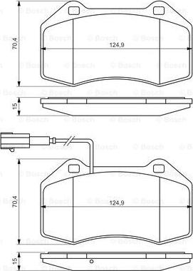 BOSCH 0 986 494 228 - Set placute frana,frana disc aaoparts.ro