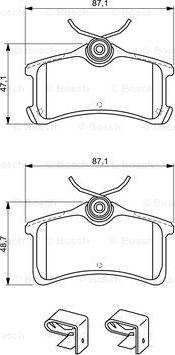 BOSCH 0 986 494 274 - Set placute frana,frana disc aaoparts.ro