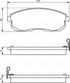 BOSCH 0 986 494 277 - Set placute frana,frana disc aaoparts.ro