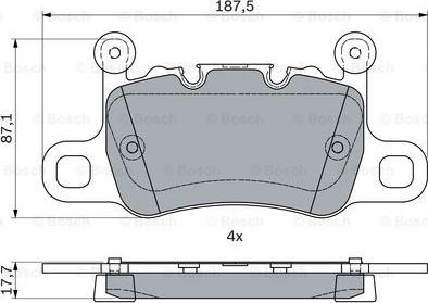 BOSCH 0 986 494 794 - Set placute frana,frana disc aaoparts.ro